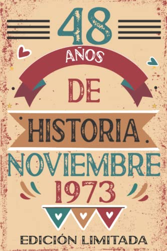 48 Años De Historia Noviembre 1973: 48 años. Libro de visitas, cuaderno, 110 páginas de...