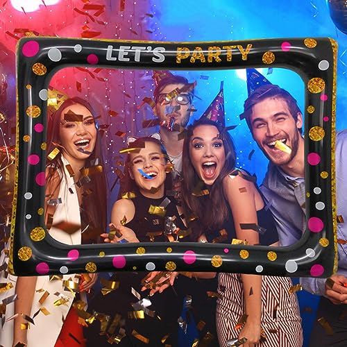 Photocall Cumpleaños Photo Booth Props,Apoyos Inflables de La Cabina Foto del Marco de Selfie,Marco...