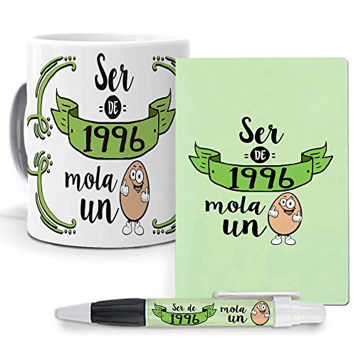 mundohuevo Pack Original y Personalizado para Regalo, Ideal para cumpleaños, con año de...