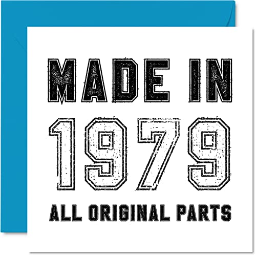 Tarjeta de cumpleaños número 46 para hombres, mujeres, él y ella, hecha en 1979, todas las piezas...