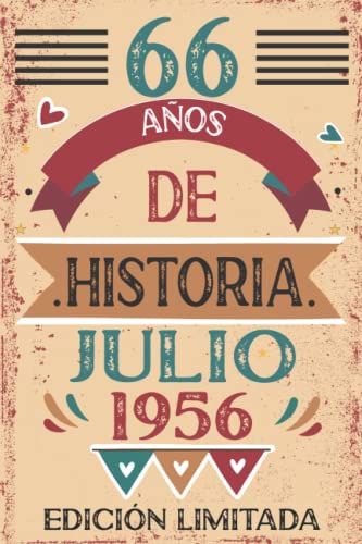 66 Años De Historia Julio 1956: 66 años. Libro de visitas, cuaderno, 110 páginas de...