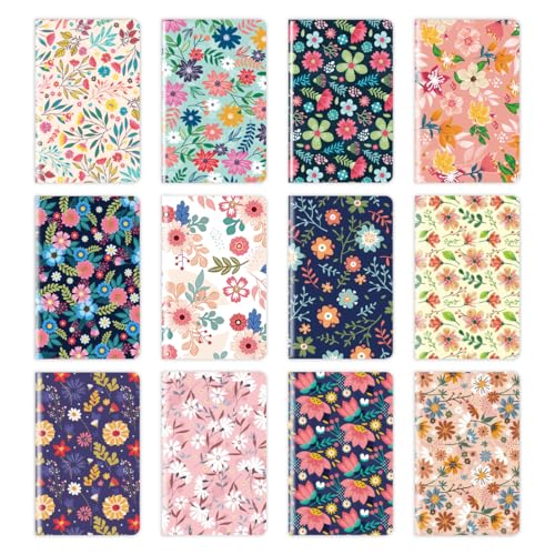 12 Mini Libretas, Blocs de Notas de Bolsillo, Blocs de Notas Pequeños para la Escuela, Listas,...