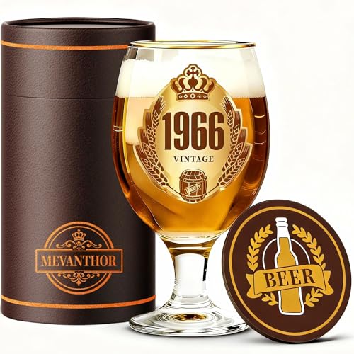 Regalos Hombre 50 Años, personalizada 1966 Años Cumpleaños Fiesta Decoracion Copa Cerveza Regalos...