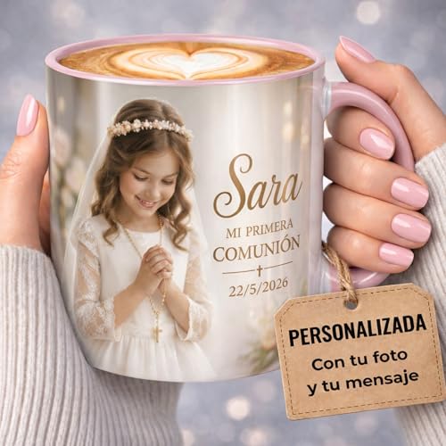 Taza Personalizada Foto Texto Regalo Recuerdo Emocional Original Ceramica 350ml Resistente...