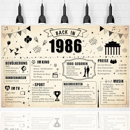 Pancarta retro para fiesta de cumpleaños número 40, fondo para carteles de fiesta de cumpleaños...