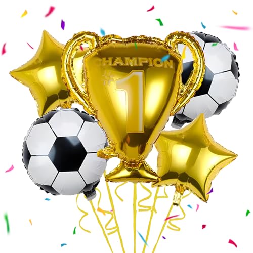 5 Globos De Fútbol, ​​Trofeo Globos, ​​Globo De Papel De Trofeo, Decoraciones para Fiesta...