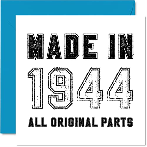 Tarjeta de cumpleaños número 81 para hombres y mujeres, hecha en 1944, todas las piezas...