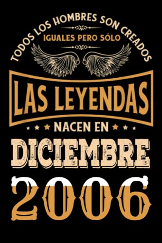 Regalo de 16 Cumpleaños Para Hombre : Las Leyendas Nacen en diciembre 2006: Regalos de Cumpleaños...