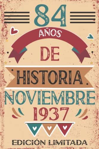 84 Años De Historia Noviembre 1937: 84 años. Libro de visitas, cuaderno, 110 páginas de...