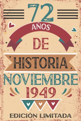 72 Años De Historia Noviembre 1949: 72 años. Libro de visitas, cuaderno, 110 páginas de...