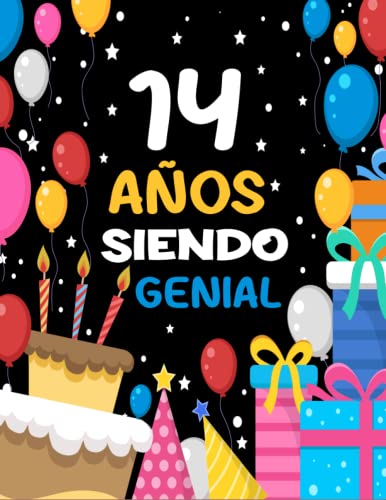 14 Años Siendo Genial: Feliz cumpleaños 14 cuaderno | Un libro de visitas para fiesta de 14...