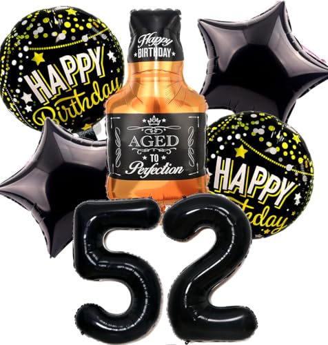 Globos de Cumpleaños 52 años Hombre, Decoracion Cumpleaños 52 años Mujer, Globos 52 Cumpleaños...
