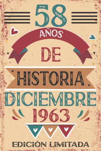 58 Años De Historia Diciembre 1963: 58 años. Libro de visitas, cuaderno, 110 páginas de...