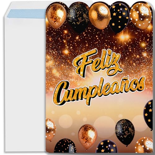 Cheerset Tarjeta Felicitación Cumpleaños 31x22 cm Tarjeta postal Feliz Cumpleaños regalo original...