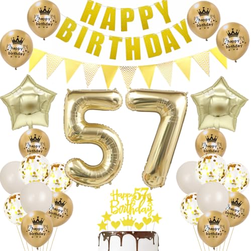 57 años cumpleaños hombre mujer globo 57 años mujer globo de oro 57 años hombre globos...