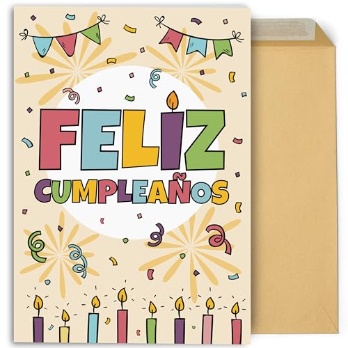 CONTRAXT Tarjeta cumpleaños. Tarjeta felicitacion regalo original de cumpleaños hombre mujer...