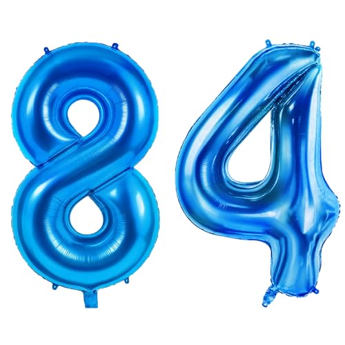 Globos del número 84 para decoraciones de fiesta de cumpleaños 84, globos grandes del número 84...