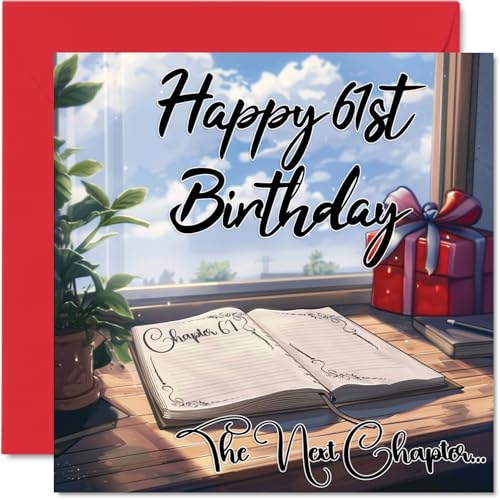 Tarjetas de cumpleaños número 61 de anime para mujeres y hombres, The Next Chapter, tarjeta de...
