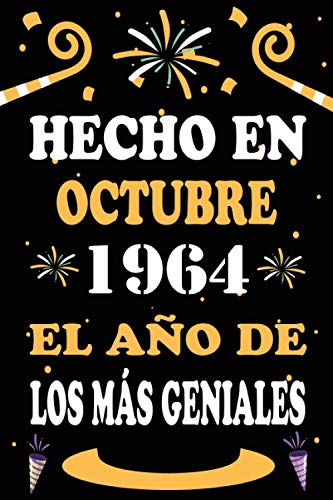 Hecho En Octubre 1964 El Año De Los Más Geniales: 56 años. Libro de visitas, cuaderno, 110...