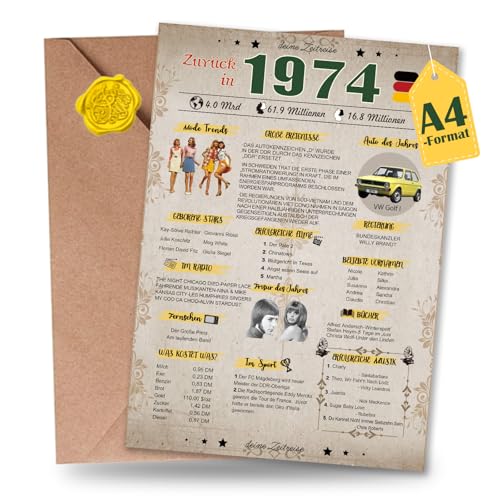 Sugeru® Tarjeta de cumpleaños especial 70 con sobre, regalo de año 1954, 70 cumpleaños, mujer...