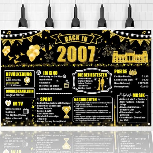 Pancarta de fiesta de cumpleaños número 18, decoración de fondo para carteles de fiesta de...