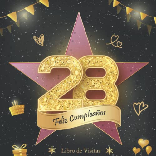 Libro de Visitas 28 Cumpleaños: Felicitaciones y fotos de los invitados | fiesta cumpleaños 28...