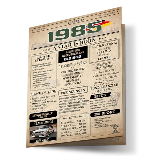 FORYOU24 Tarjeta de cumpleaños para 40 cumpleaños para hombre y mujer, regalo de cumpleaños para...