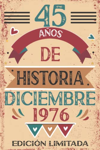 45 Años De Historia Diciembre 1976: 45 años. Libro de visitas, cuaderno, 110 páginas de...