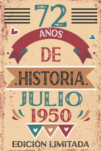 72 Años De Historia Julio 1950: 72 años. Libro de visitas, cuaderno, 110 páginas de...