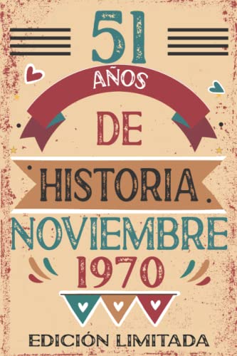 51 Años De Historia Noviembre 1970: 51 años. Libro de visitas, cuaderno, 110 páginas de...