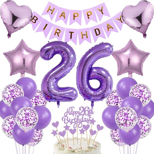 26 cumpleaños hombre decoración 26 cumpleaños mujeres decoración para tartas regalo para 26...