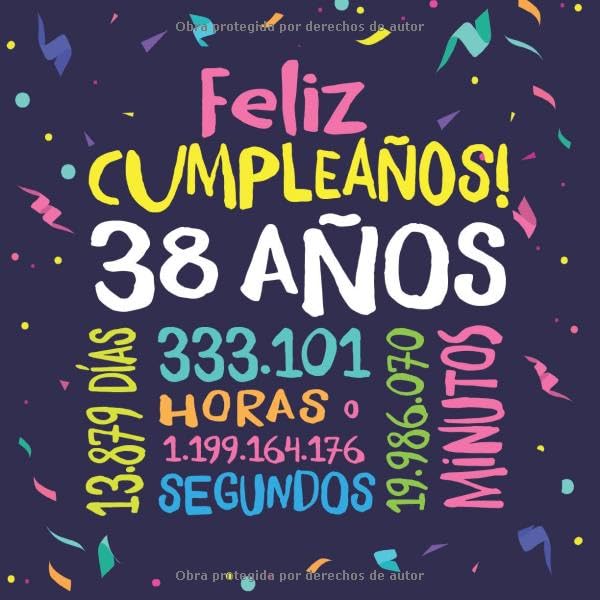 Feliz Cumpleaños - 38 Años: Un libro de visitas para fiesta de 38 cumpleaños – Decoración y...