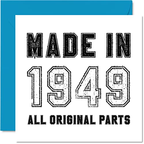 Tarjeta de cumpleaños número 76 para hombres y mujeres, hecha en 1949, todas las piezas...