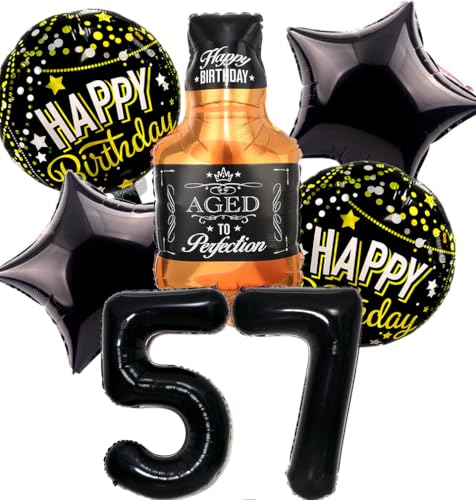Globos de Cumpleaños 57 años Hombre, Decoracion Cumpleaños 57 años Mujer, Globos 57 Cumpleaños...