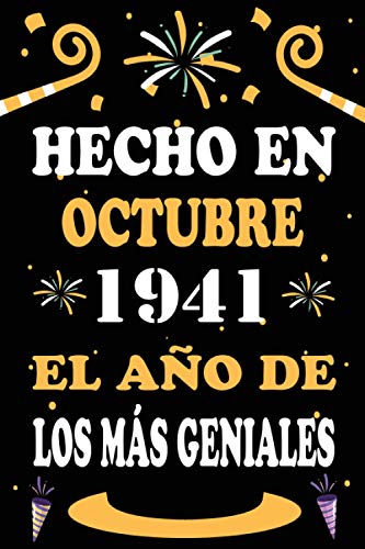 Hecho En Octubre 1941 El Año De Los Más Geniales: 79 años. Libro de visitas, cuaderno, 110...