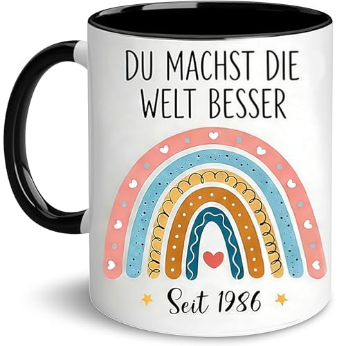 LuminaVerde 40 Cumpleaños Mujeres, Taza de Café Regalo 40 Años, Regalo de Cumpleaños para Esposa...
