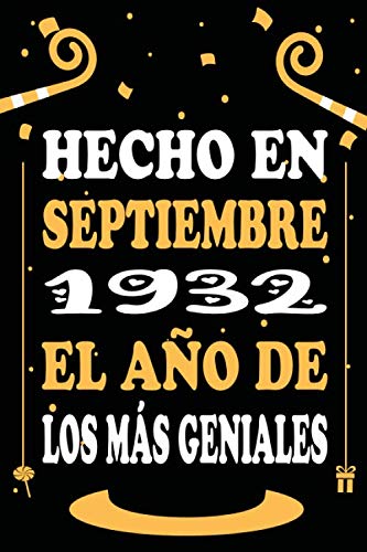 Hecho En Septiembre 1932 El Año De Los Más Geniales: Libro de visitas, cuaderno 110 páginas de...