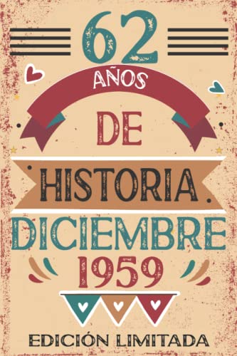 62 Años De Historia Diciembre 1959: 62 años. Libro de visitas, cuaderno, 110 páginas de...