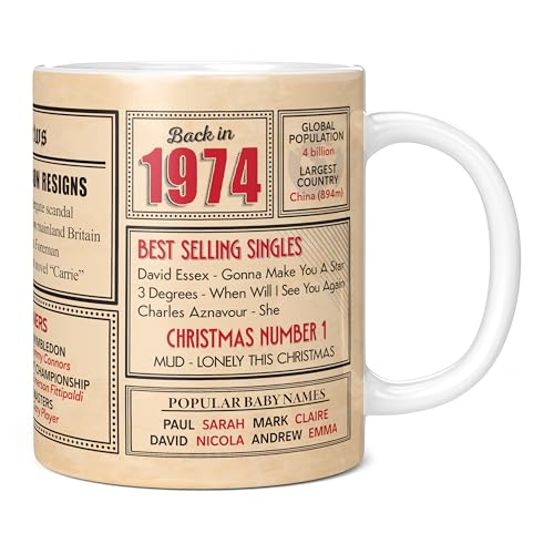 Mug Monster - Regalo de 49 cumpleaños – Taza de regreso en 1974 en este año, regalo para hombres...