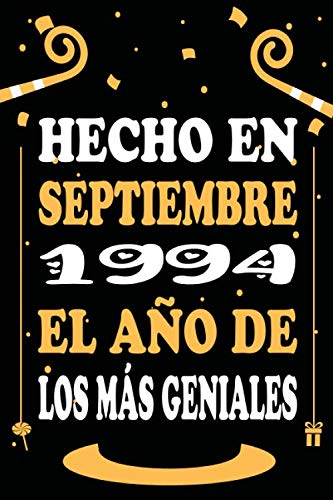 Hecho En Septiembre 1994 El Año De Los Más Geniales: Libro de visitas, cuaderno 110 páginas de...
