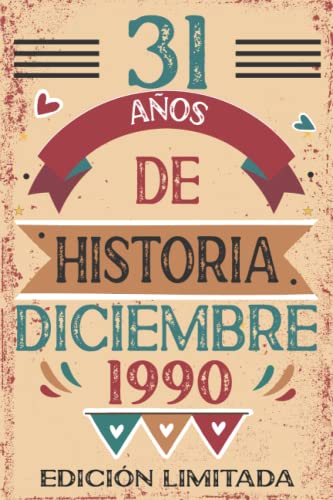 31 Años De Historia Diciembre 1990: 31 años. Libro de visitas, cuaderno, 110 páginas de...