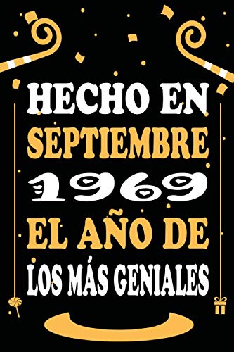 Hecho En Septiembre 1969 El Año De Los Más Geniales: Libro de visitas, cuaderno 110 páginas de...