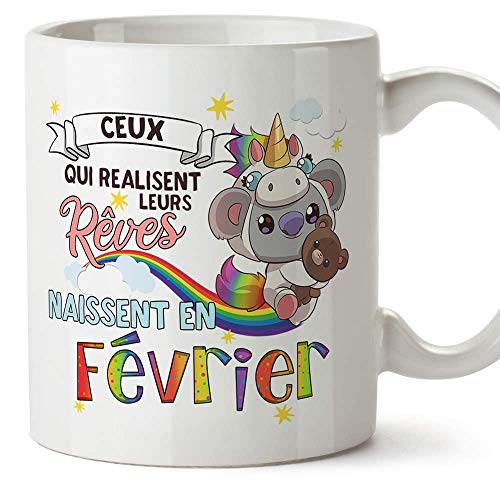 MUGFFINS Taza - Cumpleaños Koala Febrero (en francés)