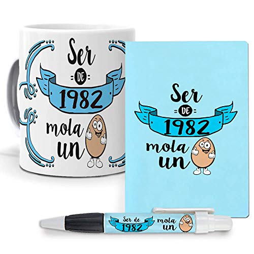 mundohuevo Pack Original y Personalizado para Regalo, Ideal para cumpleaños, con año de...