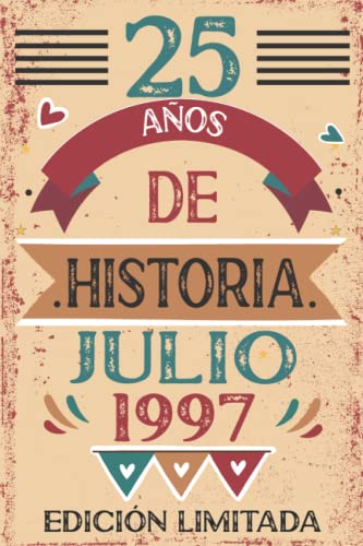 25 Años De Historia Julio 1997: 25 años. Libro de visitas, cuaderno, 110 páginas de...
