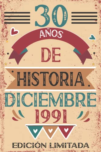 30 Años De Historia Diciembre 1991: 30 años. Libro de visitas, cuaderno, 110 páginas de...