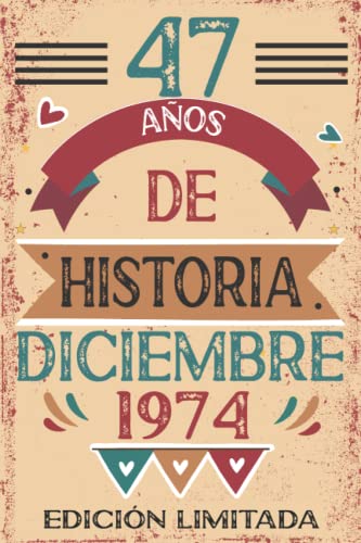 47 Años De Historia Diciembre 1974: 47 años. Libro de visitas, cuaderno, 110 páginas de...