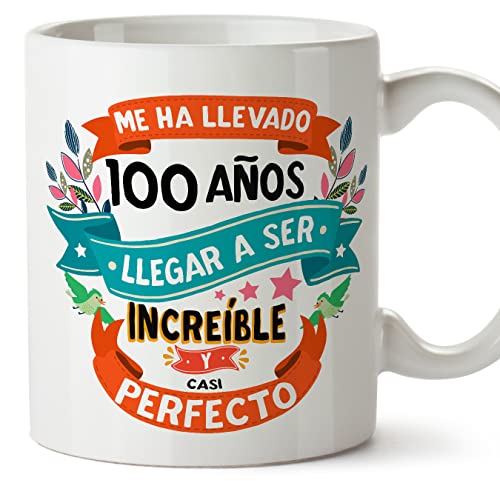 MUGFFINS Tazas 100 Cumpleaños - En Español - Me ha llevado 100 años llegar a ser increíble - 11...