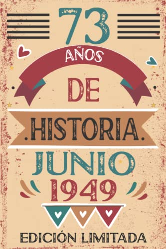 73 Años De Historia Junio 1949: 73 años. Libro de visitas, cuaderno, 110 páginas de...