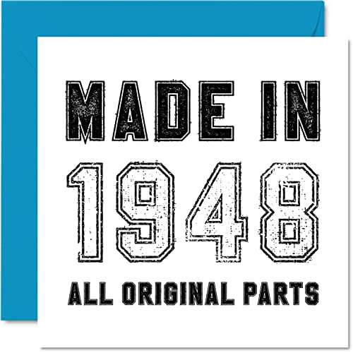 Tarjeta de cumpleaños número 77 para hombres y mujeres, hecha en 1948, todas las piezas...